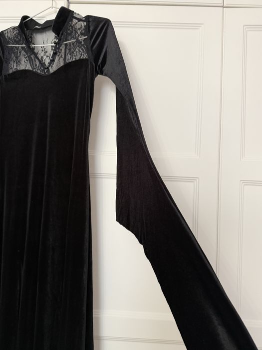 Дизайнерское платье бархатное