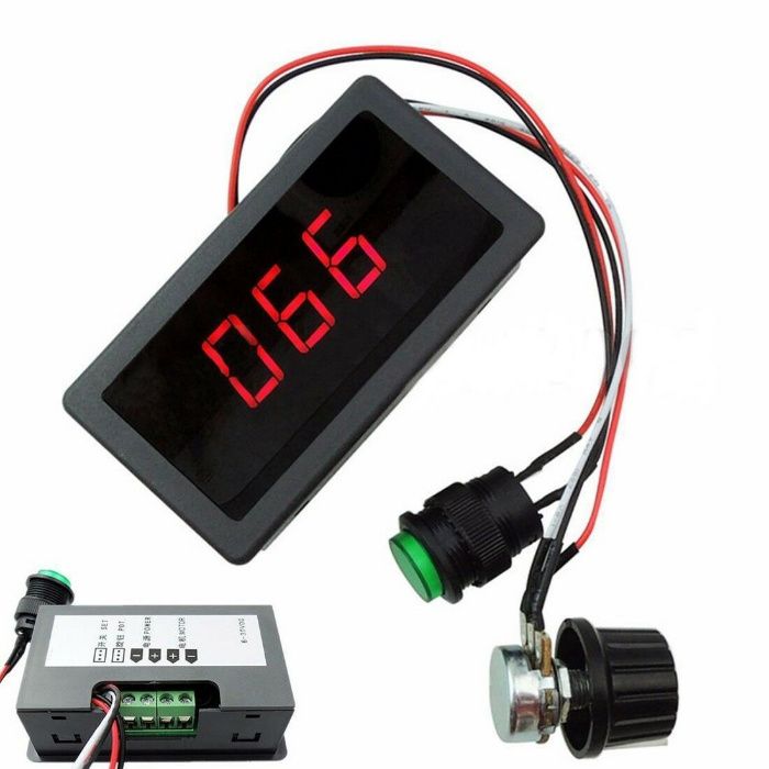 PWM 6-30V 8A display LC. Variator regulator de turatie tensiune ...