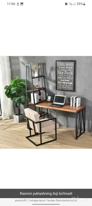 Loft  stelaj va stollar