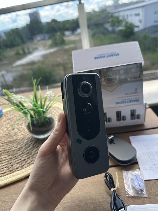 Безжичен видео звънец с камера Tuya Smart - 1080P Full HD, WiFi , нощно виждане , сензор за движение
