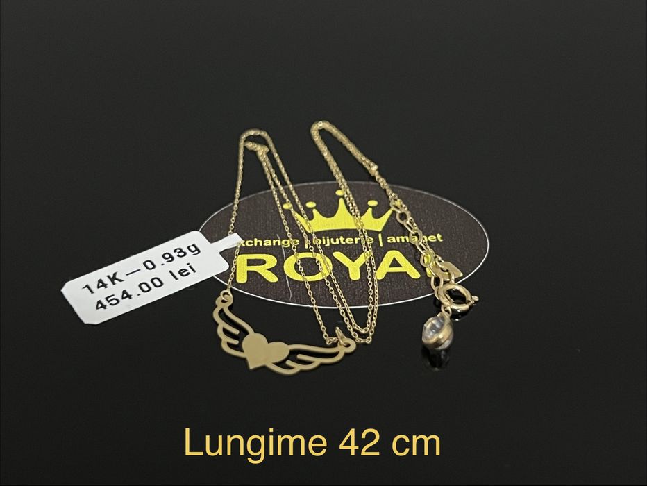 Bijuteria Royal CB : Lănțișor damă aur 14k 0,93gr