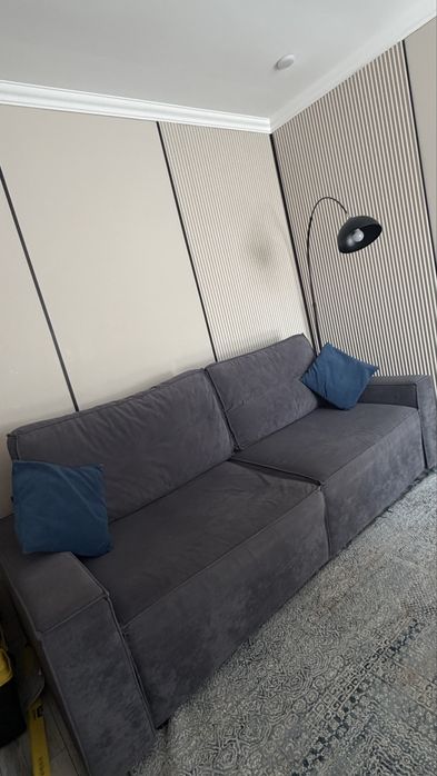 Диван раскладной серый