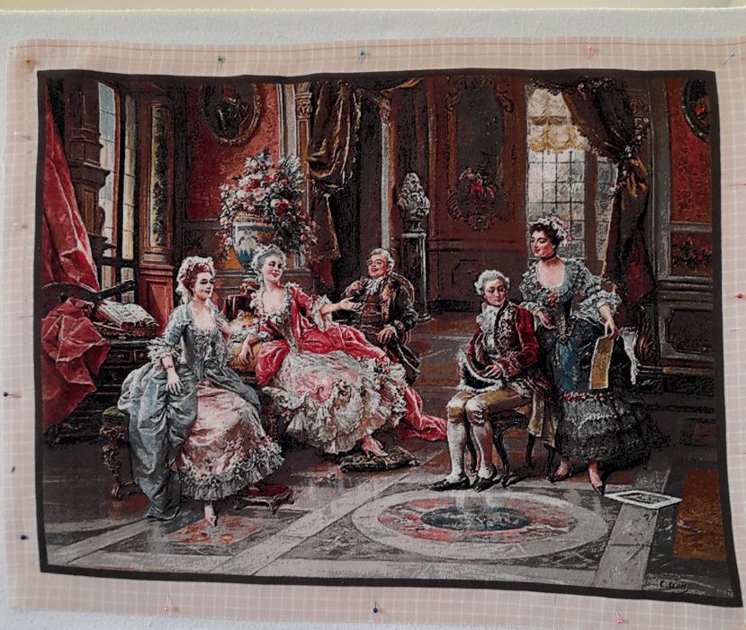 Goblen lucrat manual, reproducere pictura