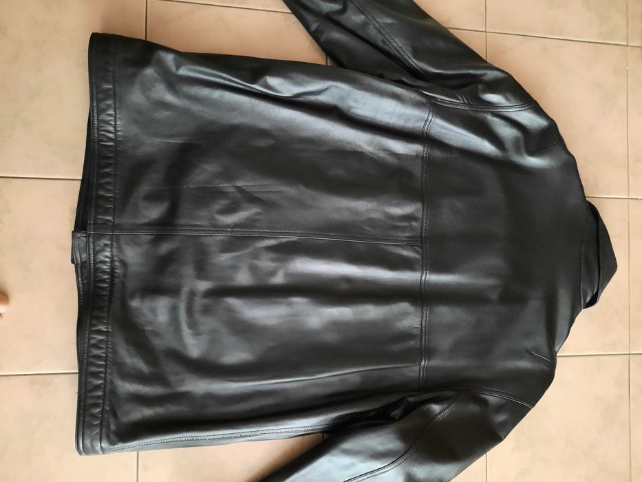 Мъжко яке тип сако от естествена кожа