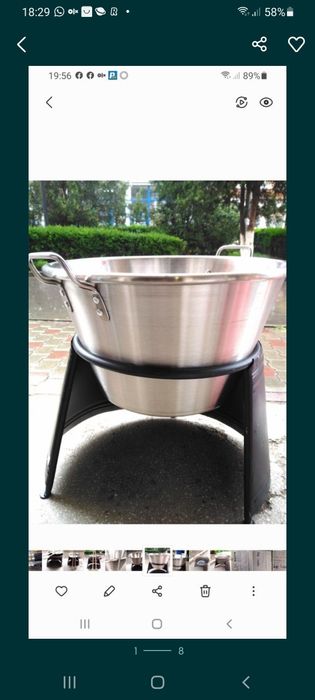 Ceaun inox  alimentar 40L L/ 369 lei + sobă  350 lei