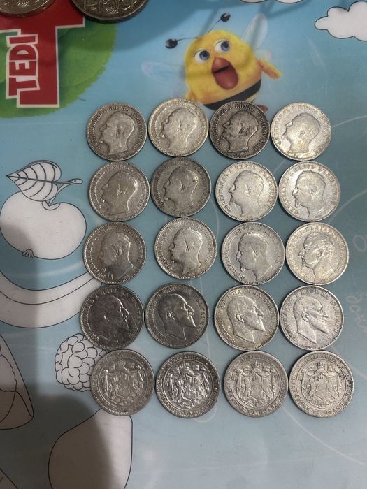 Български сребърни монети от 1 лв