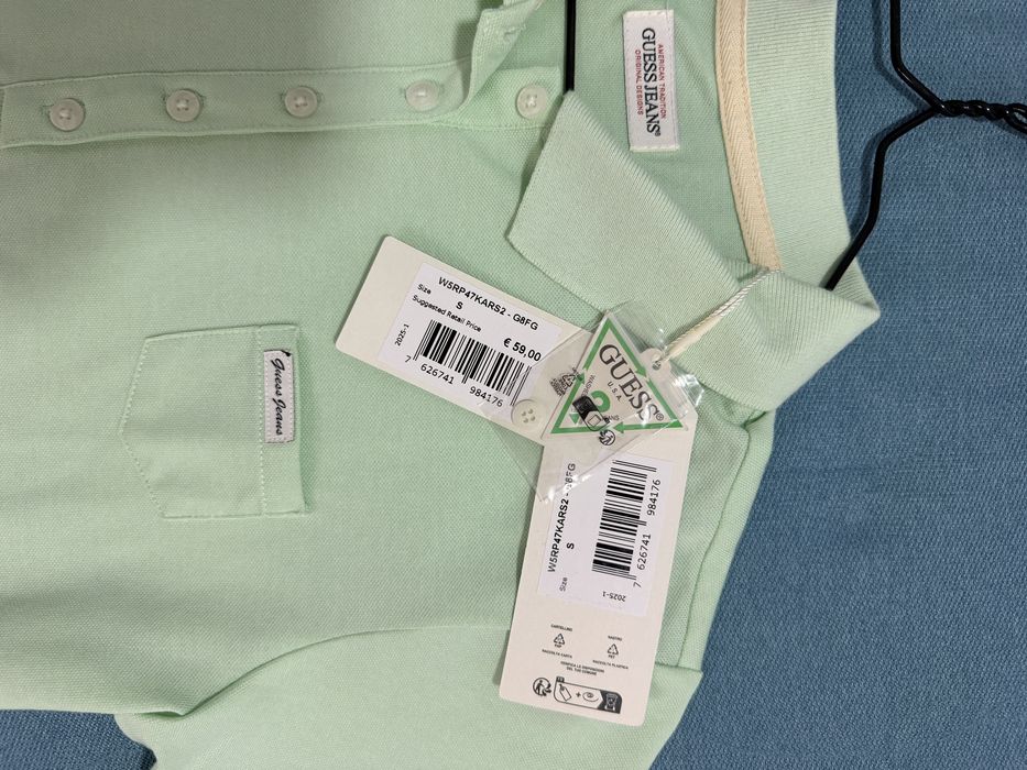 Tricou dama S verde menta guess