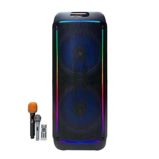 Професионална двойна караоке тонколона 2х15 инча KTS-1939 с Bluetooth