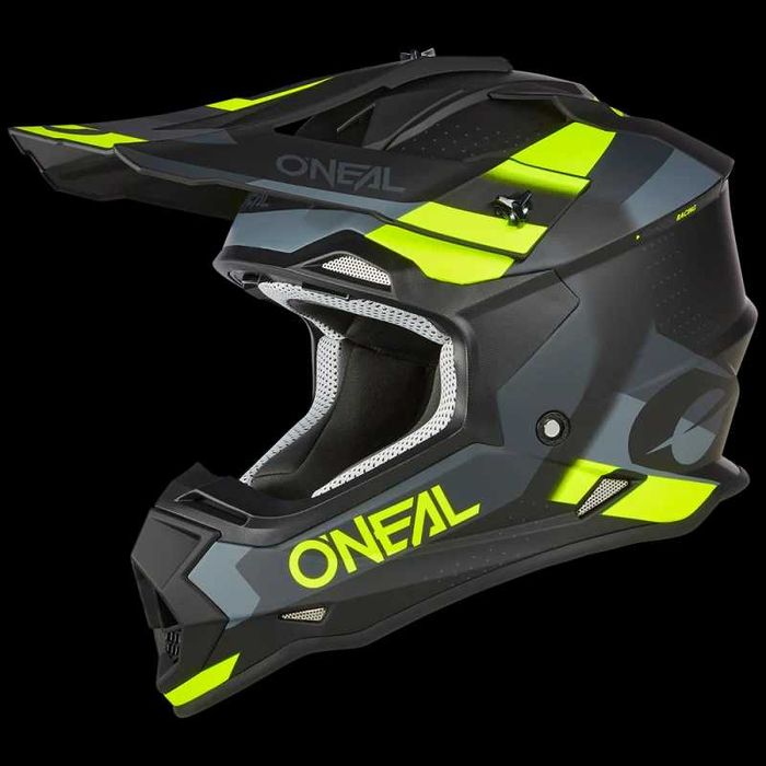 Мотокрос каска O'NEAL 2SERIES SPYDE V.23 Black/Gray/Neon Yellow
