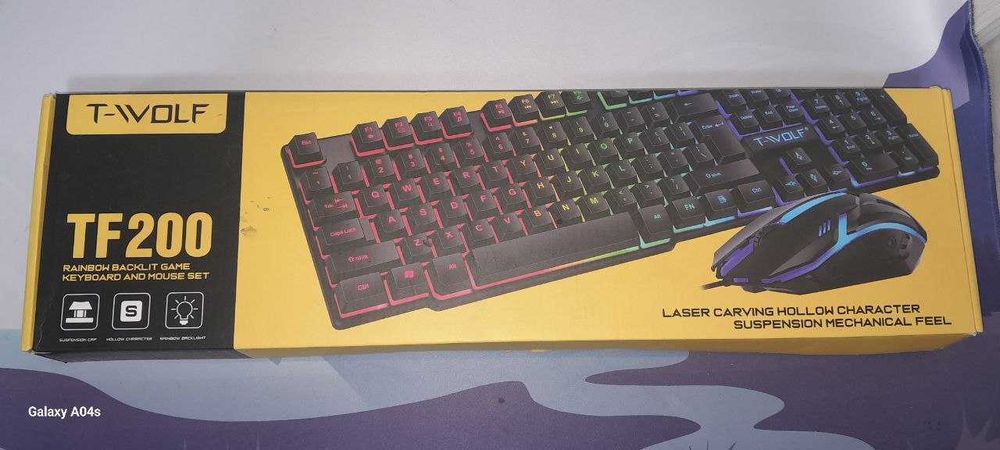 Клавиатура с мышкой (с подсветкой) T-WOLF