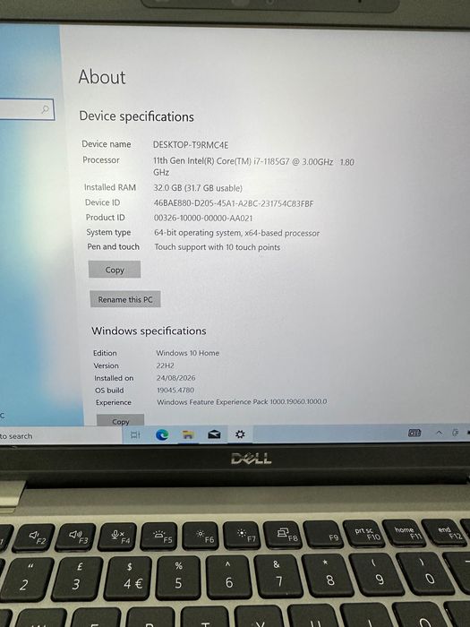 Dell Latitude 5320 - full touch screen, 32GB RAM, i7 pro
