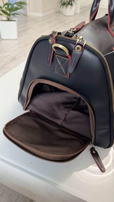 Премиальная кожаная сумка-портплед