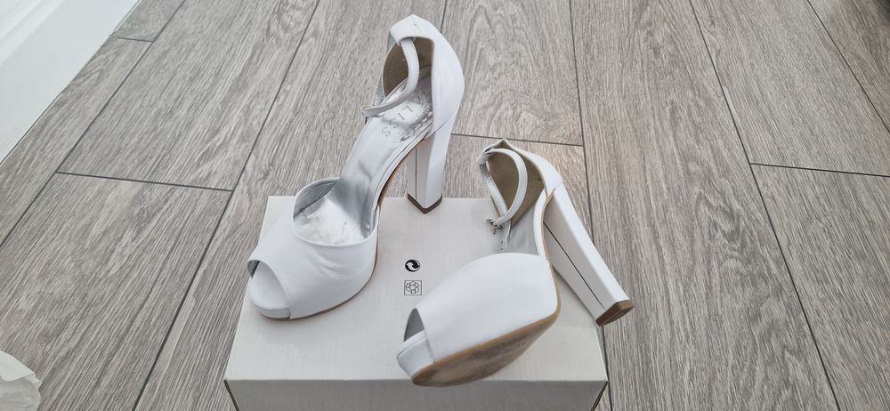 Pantofi mireasa piele