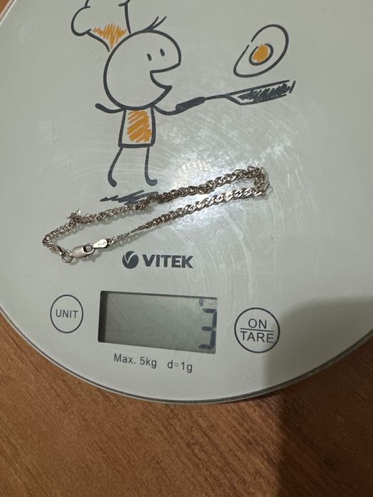 Серебряный браслет на руку