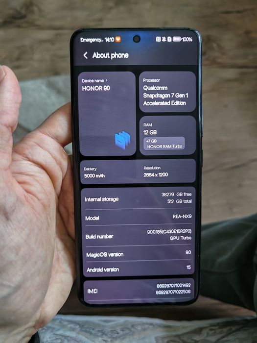 Honor 90 512/12GB Midnight Black