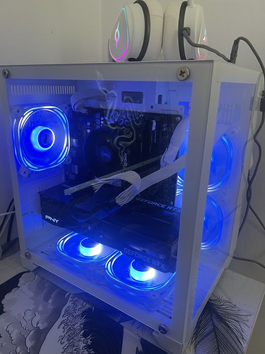 PC Gaming Performant Rtx 3070 TI +Perificerice Montior Tastatura Mouse