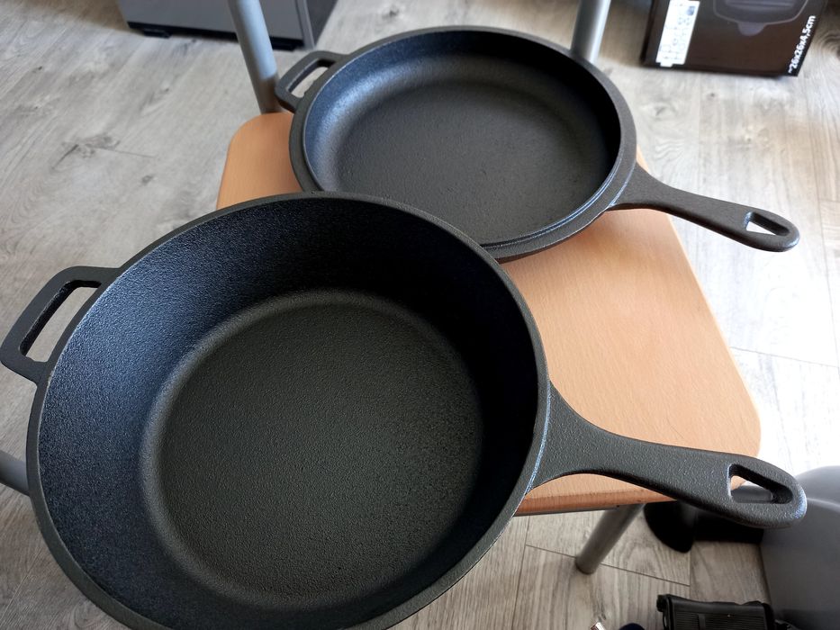 Tigaie fontă cu capac fontă 2 în 1 ,promo 129  lei