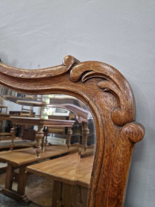 Уникално ръчно резбовано огледало в стил "Рококо"