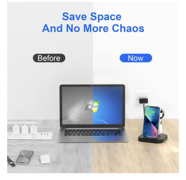 Бързо зарядно за телефон и часовник