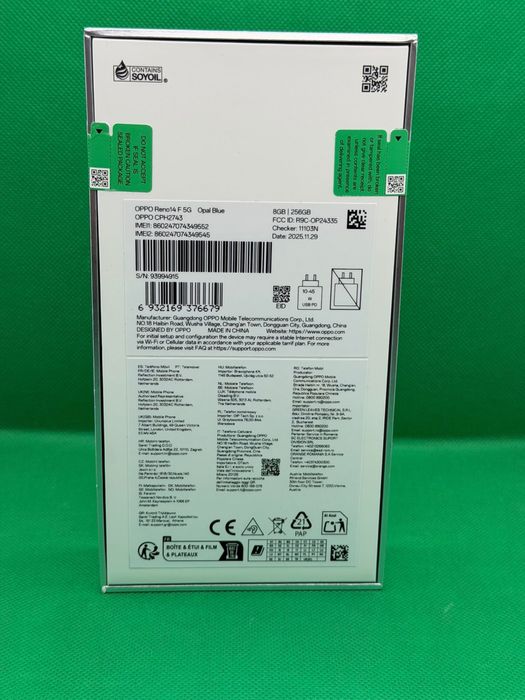 Oppo reno 14F 5G 256/8 Albastru