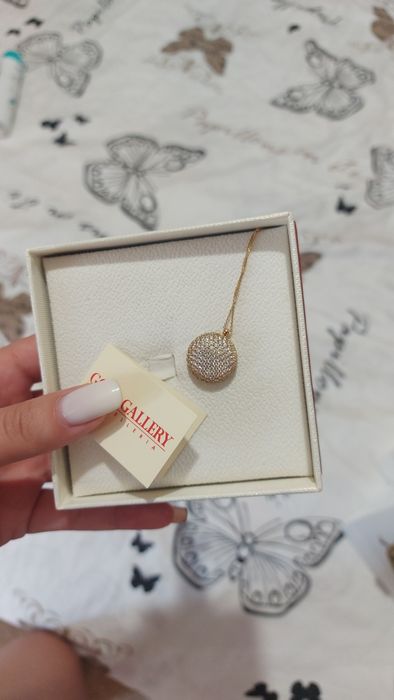 Златно синджирче с цирконии