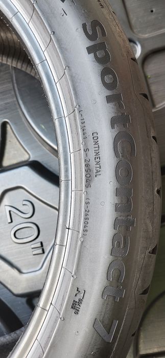 2 anvelope 285 35 21 continental sport contact7 2024 5,6mm