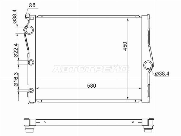 Радиатор  Bmw X5