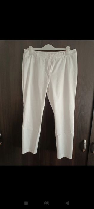 Pantaloni vara albi