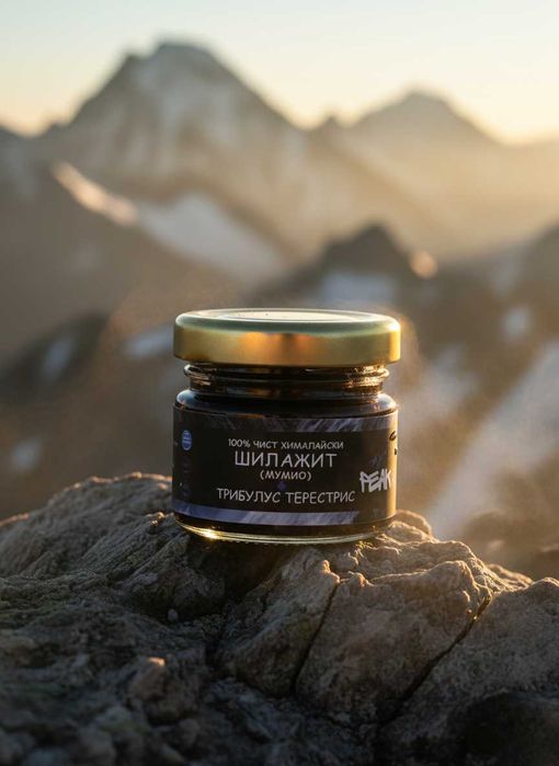 Шиладжит + Трибулус - Бабини Зъби 20 гр. Смола + Лъжичка + Кутия–PeakX