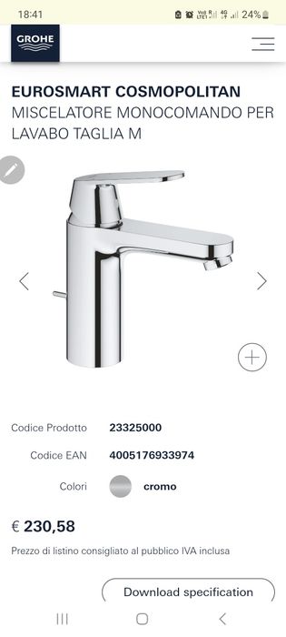 Baterie baie grohe