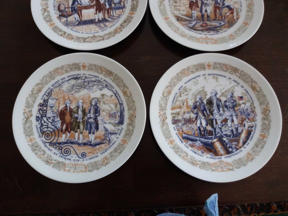 Unic Serviciu masa 6 farfurii portelan Limoges, PIESA COLECTIE