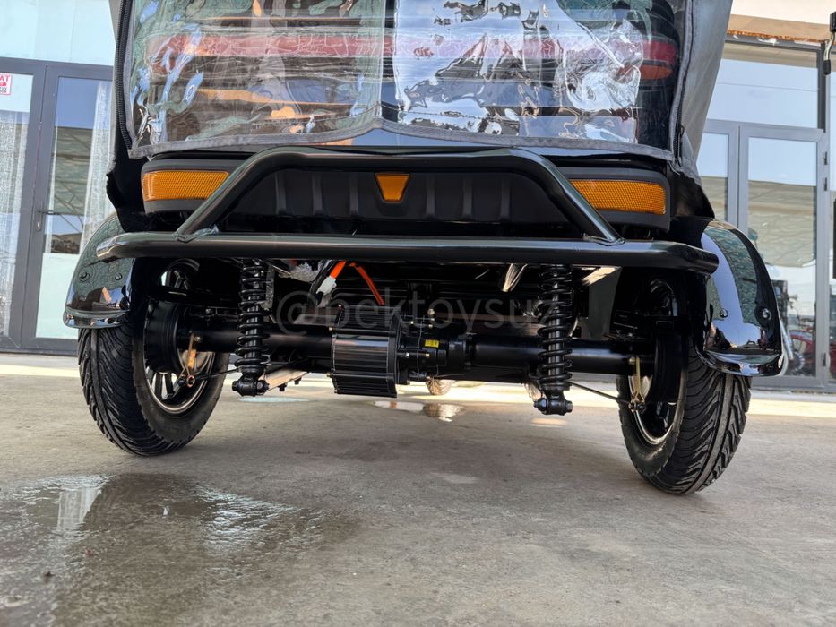 Электрический трицикл Skillmax X9 | рикша с крышей для города и дачи