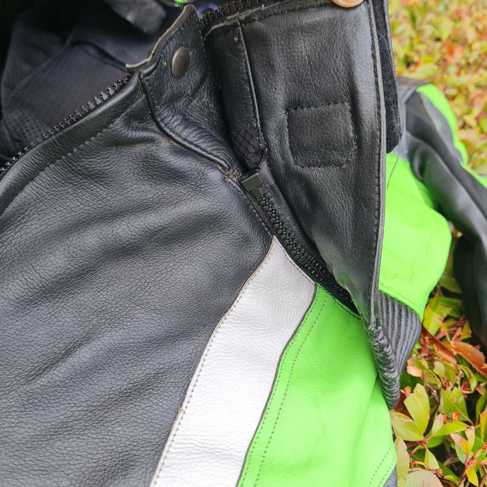 Мото яке и панталон екип естествена кожа