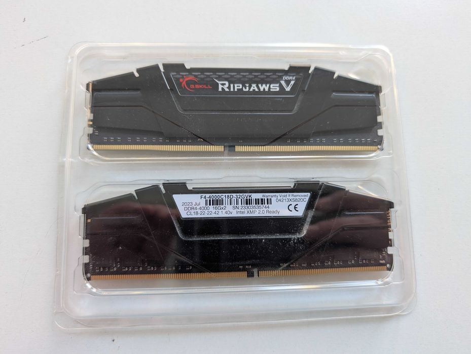Memorie G.Skill Ripjaws V 32GB DDR4 4000MHz CL18 Dual Channel 2 x 16GB