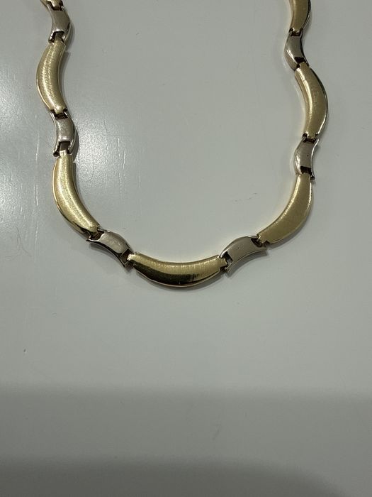 Set colier si bratara aur 14 k