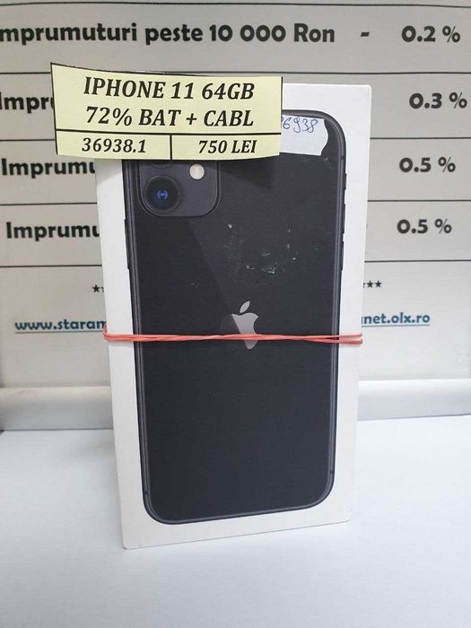 Iphone 11 64gb, 72% sb (cdc)