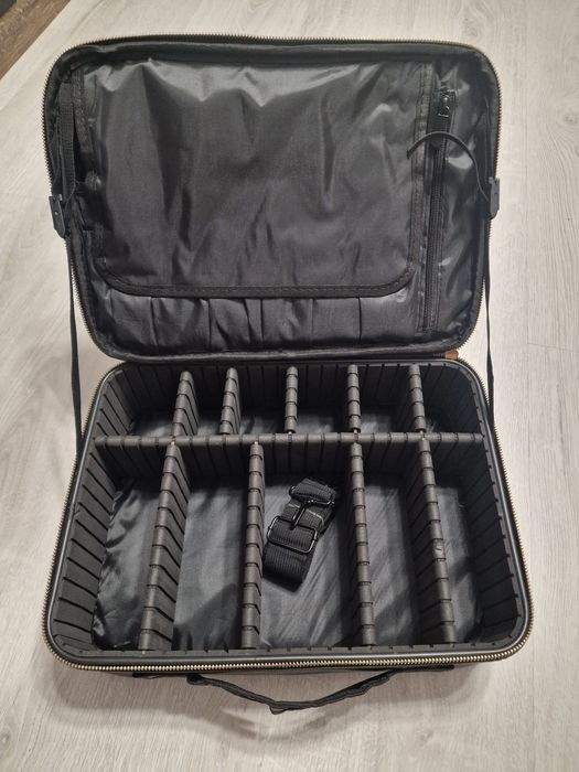 Geanta organizatoare cosmetice XXL, noua, compartimente reglabile