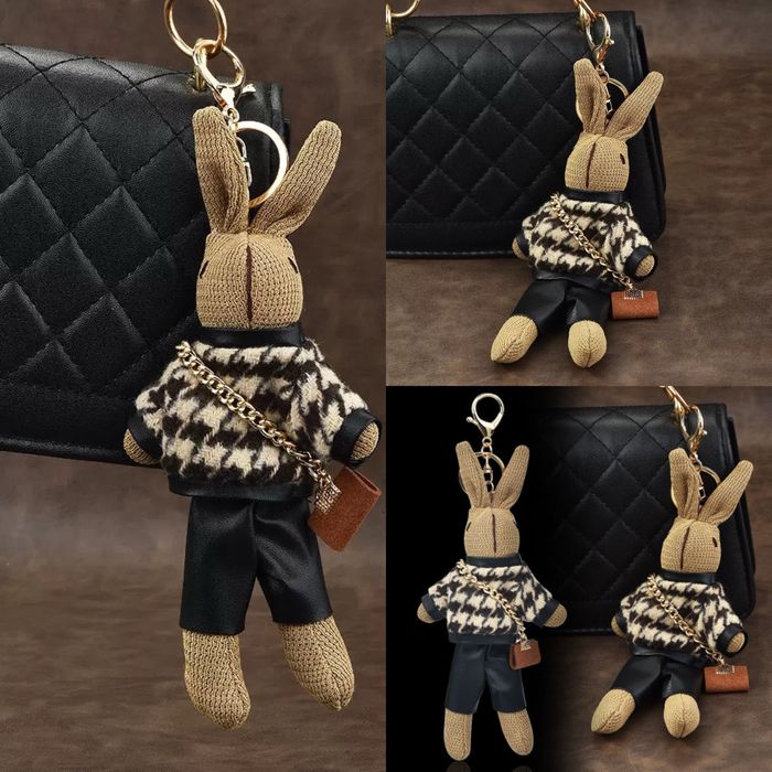 Милый модный брелок-зайчик для сумки