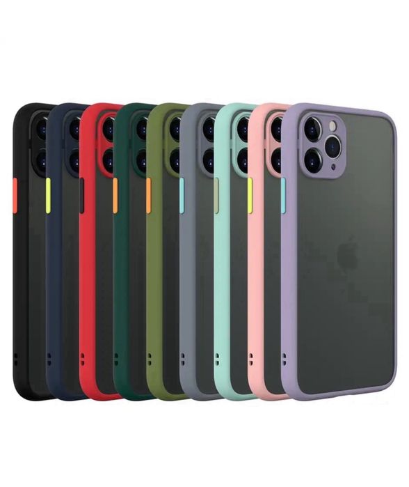 Iphone 11/12/13 PRO MAX - Husa Hybrid Slim Silicon Spate Plastic