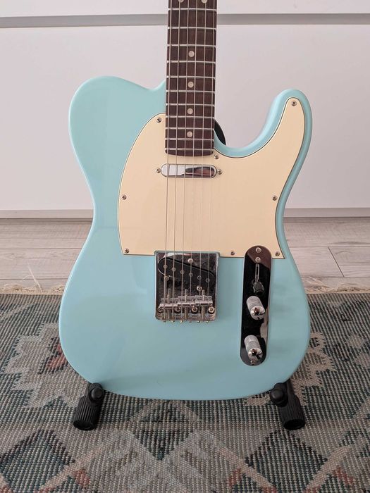 Pachet Chitara Jet JT-300 Telecaster + Husa Fender FE610 + Piese Upgrade