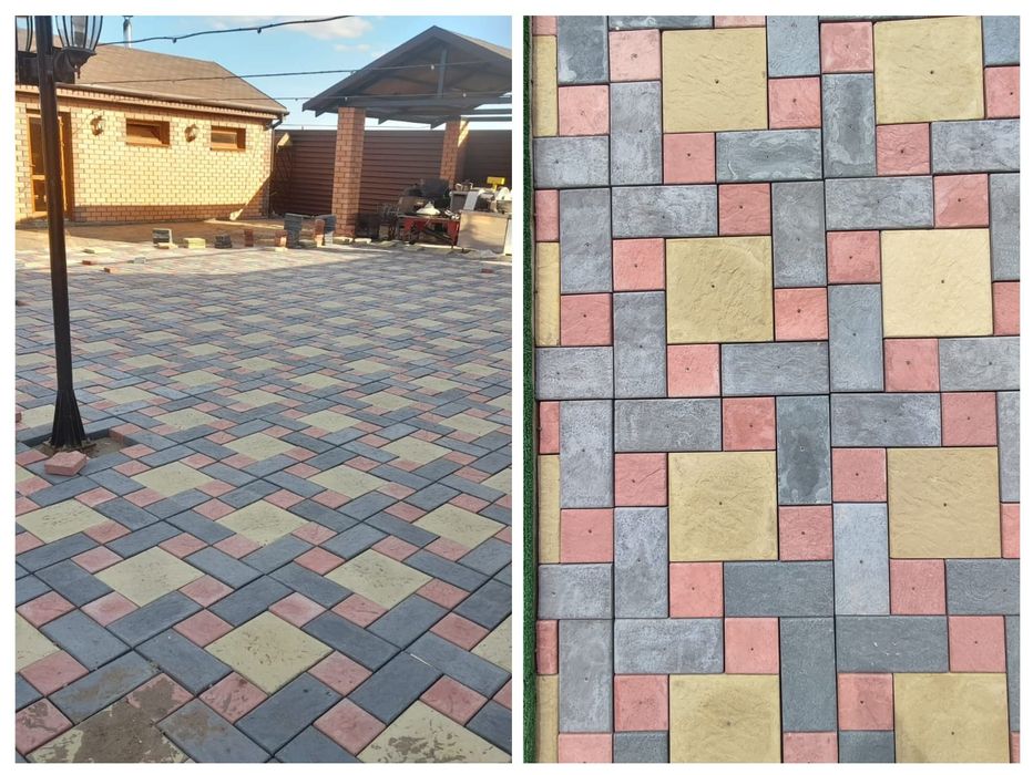 Тротуарная плитка, брусчатка, поребрик.