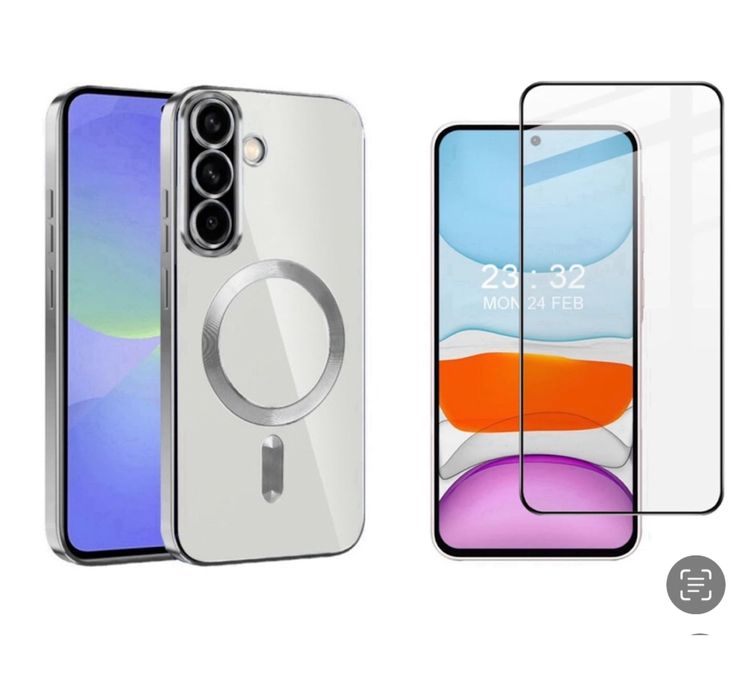 Samsung S25 S25 EDGE PLUS ULTRA - Husa Magsafe Lucioasa + Folie Sticla