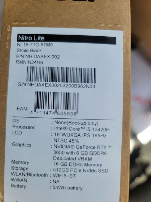 Acer nitro 2026 в идеальном состояние