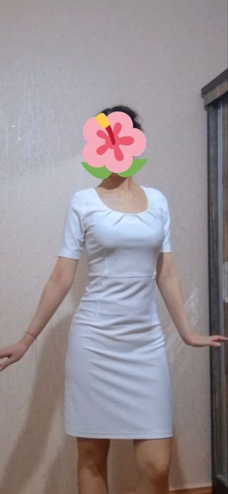 Платье летнее, лёгкое, новое , белоснежное
