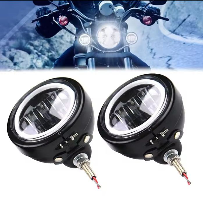 Proiector led 4,5 inchi cu angel eye moto scuter atv