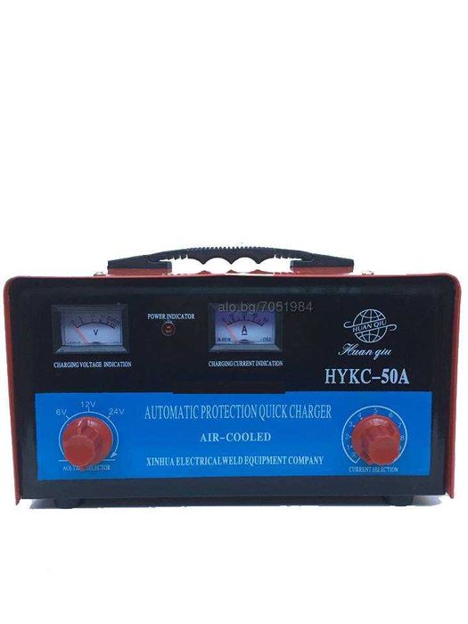 Зарядно за акумулатор 6/12/24V ,50A, 480/960 W- 2166, цена 50,20 лв.