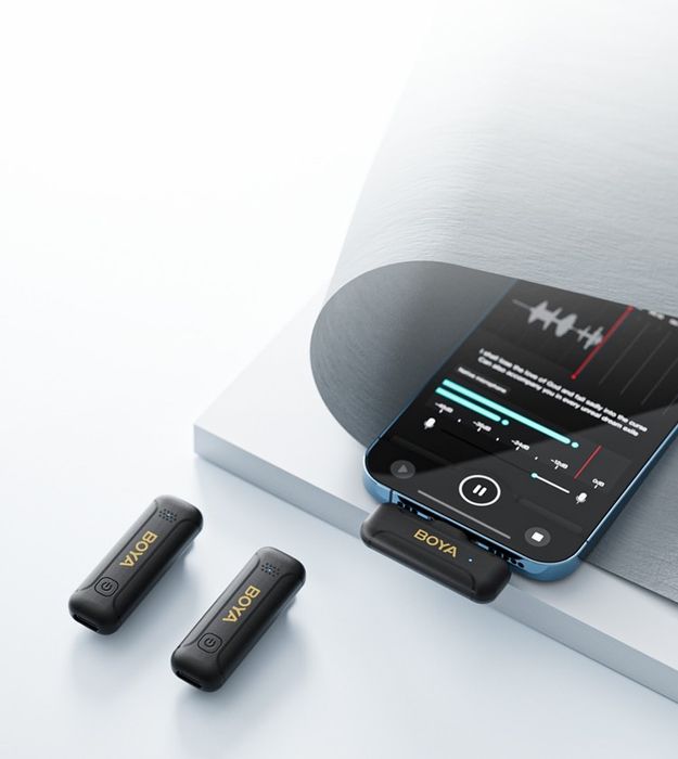 BOYA BY-WM3T2-U2 качественный двойной беспроводной микрофон Type C