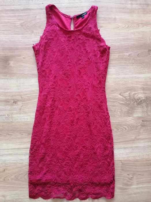 Дамска червена коктейлна рокля