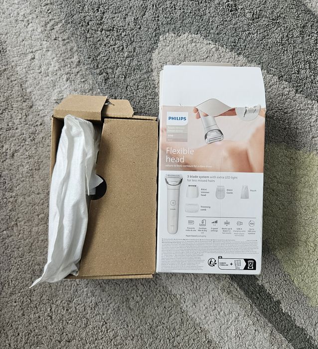 Електрическа самобръсначка за жени PHILIPS, Серия 8000, За мокро и сухо ползване