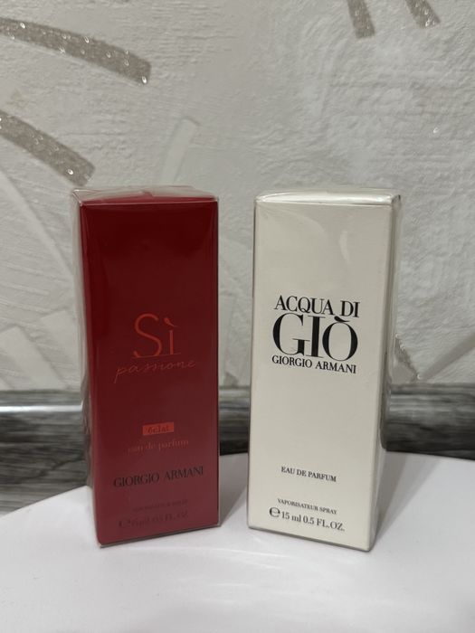 Парфюм Giorgio Armani мужской и женский по 15 мл
